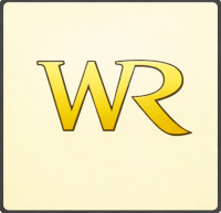 WR logo in gold letters with a warm, professional appearance on a cream-colored background